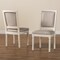 Baxton Studio Louane French Inspired Grey Fabric Upholstered and White Finished Wood Dining Chair, PK2 201-2PC-12332 - alternate 7